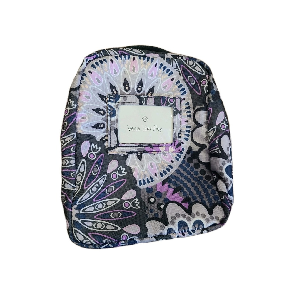 Vera Bradley ReActive Lay Flat Lunch Box Tranquil Medallion Purple 10x7"